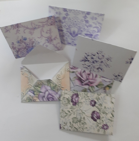 Green Themed Mini Envelopes by Jenny Caldwell