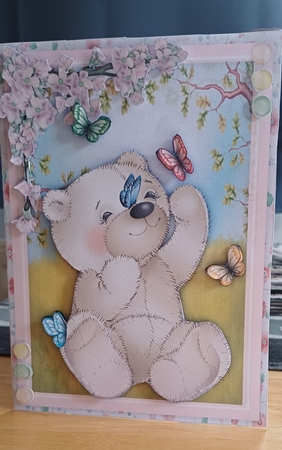 A5, Mini Kit, Beautiful Bear and Butterfly by Jenny Caldwell