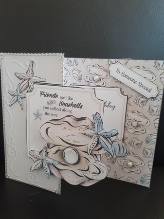 Seashells Fold Back Mini Kit-3 by Jenny Caldwell