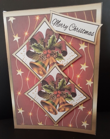 Two squares Christmas Bells by Jenny Caldwell