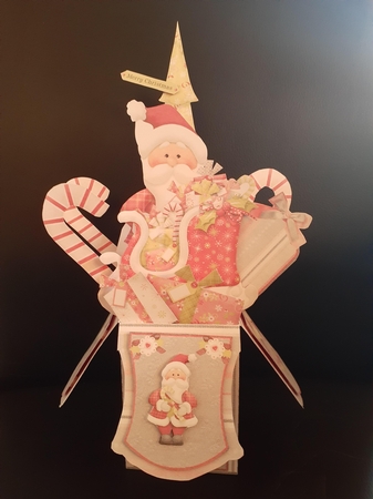 Mr & Mrs Claus Large Pop Up Box Bumper  Kit #1 by Jenny Caldwell