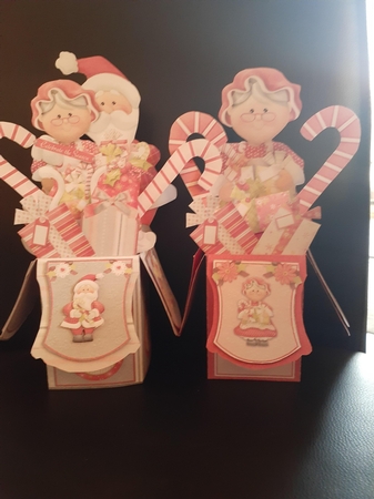 Mr & Mrs Claus Large Pop Up Box Bumper  Kit #1 by Jenny Caldwell