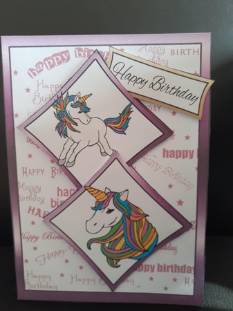 Two squares Unicorns by Jenny Caldwell