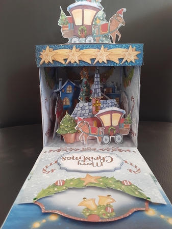 Weihnachtsmarkt Exploding Box Surprise Kit by Jenny Caldwell