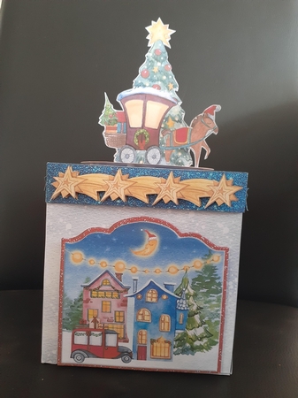 Weihnachtsmarkt Exploding Box Surprise Kit by Jenny Caldwell