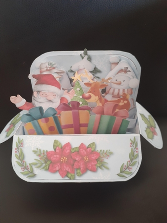 Santa Wishes You... Pop Up Box by Jenny Caldwell