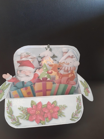Santa Wishes You... Pop Up Box by Jenny Caldwell