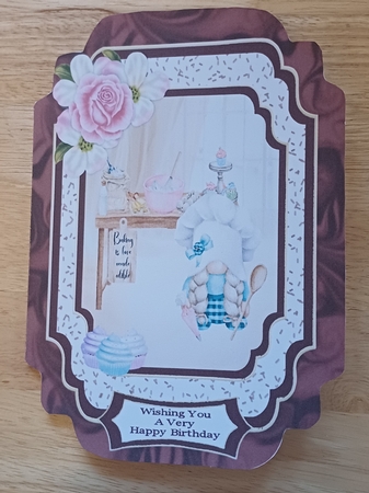 Baking Is Love Made Edible - Cut And Fold Card by Jenny Caldwell