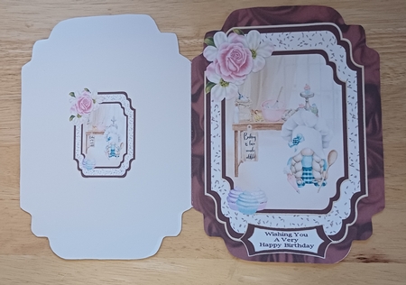 Baking Is Love Made Edible - Cut And Fold Card by Jenny Caldwell