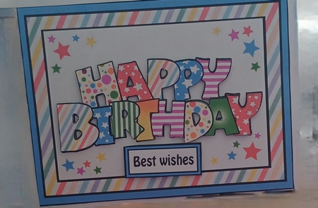 Birthday letters (blue) by Jenny Caldwell