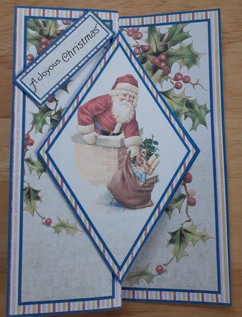 Vintage Santa DFB 5 x 7 by Jenny Caldwell