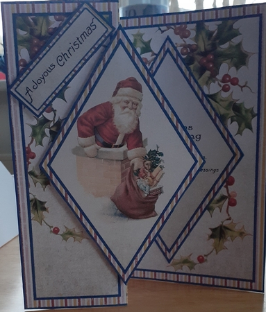 Vintage Santa DFB 5 x 7 by Jenny Caldwell