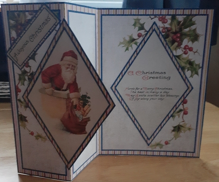 Vintage Santa DFB 5 x 7 by Jenny Caldwell