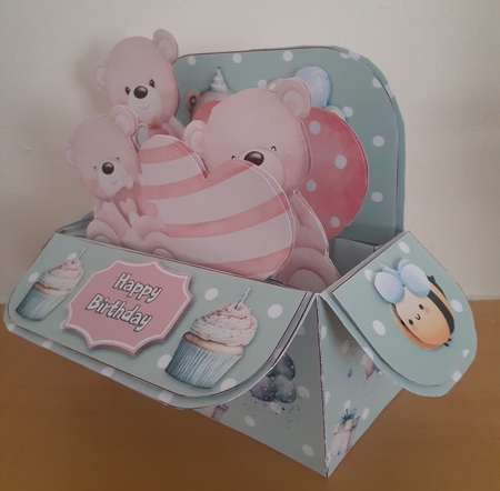 A Box Full of Teddy Bears -Pop Up Box by Jenny Caldwell