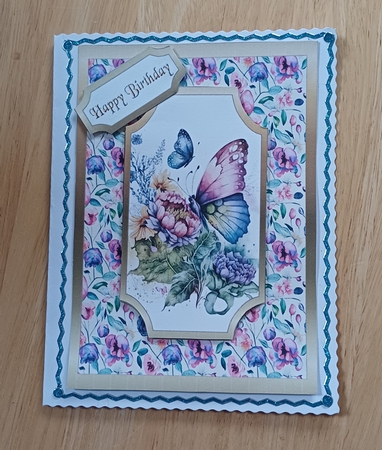 Peekaboo Butterfly 5x7 by Jenny Caldwell