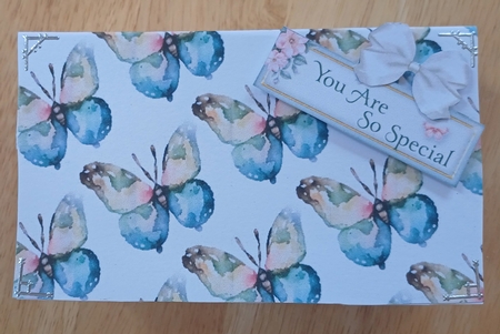 Pretty Water Colour Butterflies Backing Paper (Small) by Jenny Caldwell