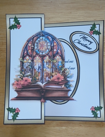 FB Stained glass Window & Bible by Jenny Caldwell