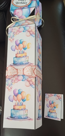Cracker bottle boxes Birthday Balloons by Jenny Caldwell