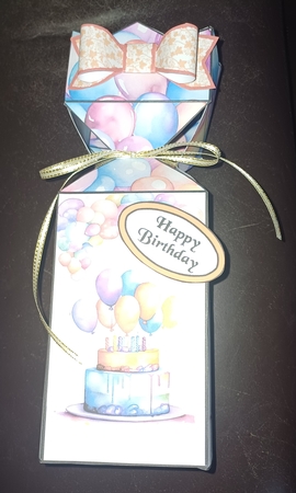 Cracker bottle boxes Birthday Balloons by Jenny Caldwell