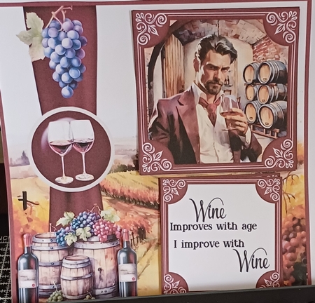 Male vineyard card front  by Jenny Caldwell