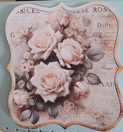 All Occasions Vintage Roses 7 x 7 Card Kit  by Jenny Caldwell