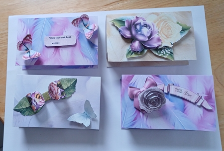 Angel Feathers Paperpack in warm tones - Mix 1 by Jenny Caldwell