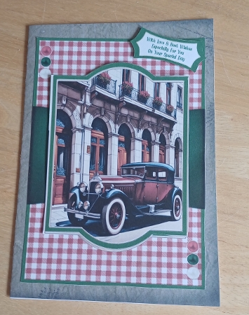 Vintage Car On A City Street - 5x7 by Jenny Caldwell