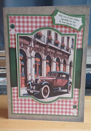 Vintage Car On A City Street - 5x7 by Jenny Caldwell