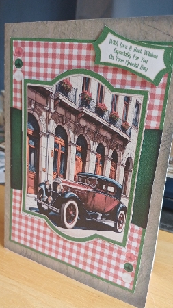 Vintage Car On A City Street - 5x7 by Jenny Caldwell