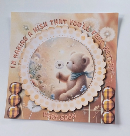 Dandelion Wishes - Get Well Card by Jenny Caldwell