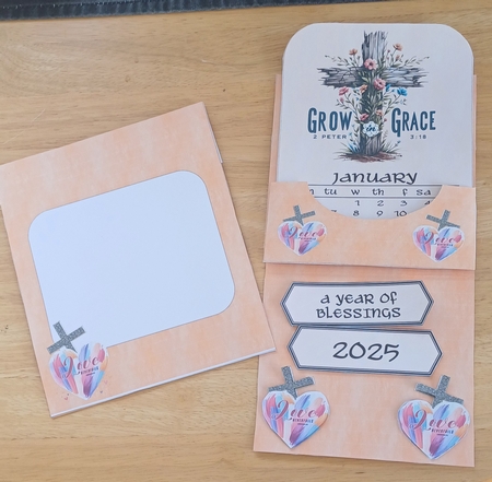 CHRISTIAN BIBLICAL INSPIRATION 2025 EASEL CALENDAR by Jenny Caldwell