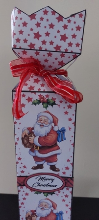 Cracker top Bottle box Santa by Jenny Caldwell
