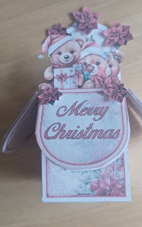 Christmas Bear Pop-Up Box Mini Kit  by Jenny Caldwell
