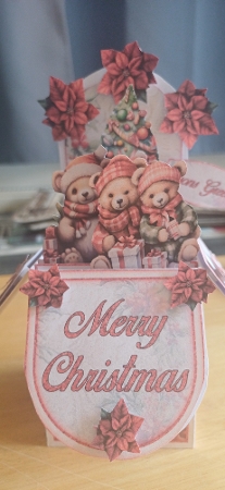 Christmas Bear Pop-Up Box Mini Kit 2 by Jenny Caldwell