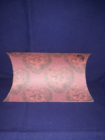 Valentines Hearts Pillow Gift Box in Red by Jenny Caldwell