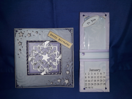 Blank Metallic Swirls Everlasting Calendar Bookmark Gift Set by Jenny Caldwell