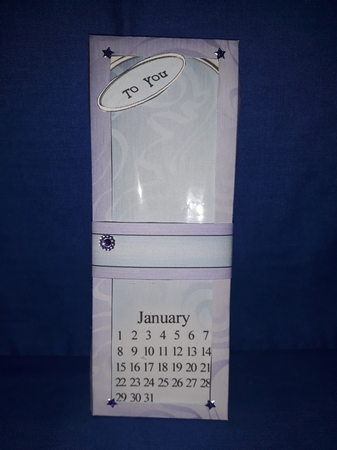 Blank Metallic Swirls Everlasting Calendar Bookmark Gift Set by Jenny Caldwell
