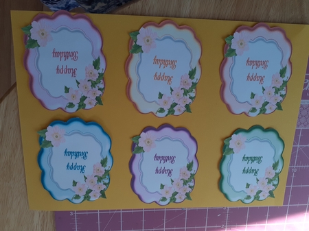 Flowery Birthday Toppers by Jenny Caldwell