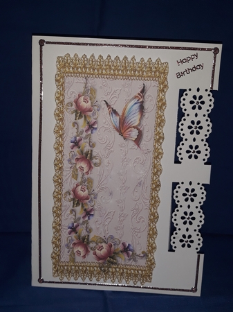 Butterfly Kisses Floral Panel Toppers #3 by Jenny Caldwell