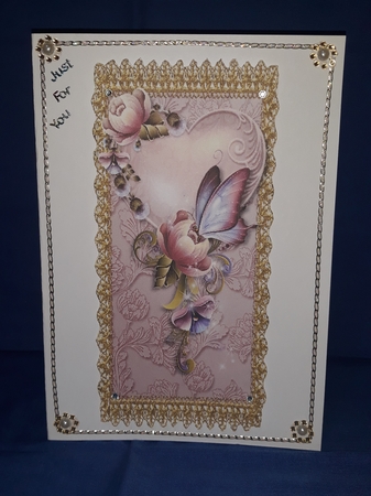 Butterfly Kisses Floral Panel Toppers #3 by Jenny Caldwell