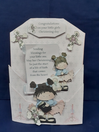 Lamb of God Double Up Front. Christening Kit by Jenny Caldwell