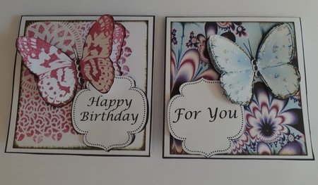 Butterfly Mini Cards by Jenny Caldwell