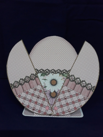 Pink Daisies 3D Fab Opening Egg Card Mini Kit by Jenny Caldwell