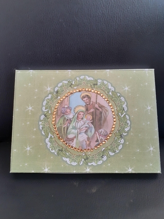 Nativity1 Christmas Ddoily 7x5in Presentation Box Mini Kit by Jenny Caldwell