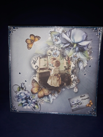 Blue Roses with Little Girls - Best Friends Sbs by Jenny Caldwell