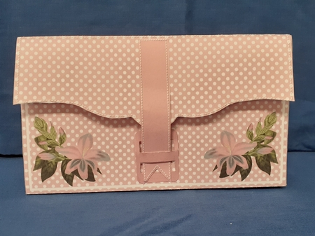 Pink Dotty Floral 3D File Purse Mini Kit by Jenny Caldwell