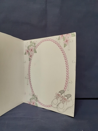 Hand with Cross and Bible for Baby Girl Christening 8x8 Kit by Jenny Caldwell