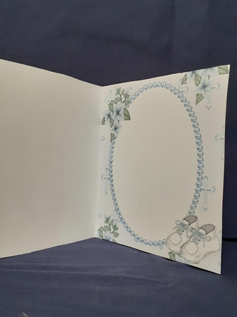 Hand with Cross and Bible for Baby Boy Christening 8x8 Kit by Jenny Caldwell