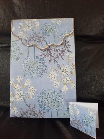 Blue Wildflowers Gift Bag Mini Kit & Gift Card & Envelope by Jenny Caldwell
