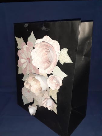 Shabby Chic Blooms & Foliage - Pink & Duck Egg by Jenny Caldwell